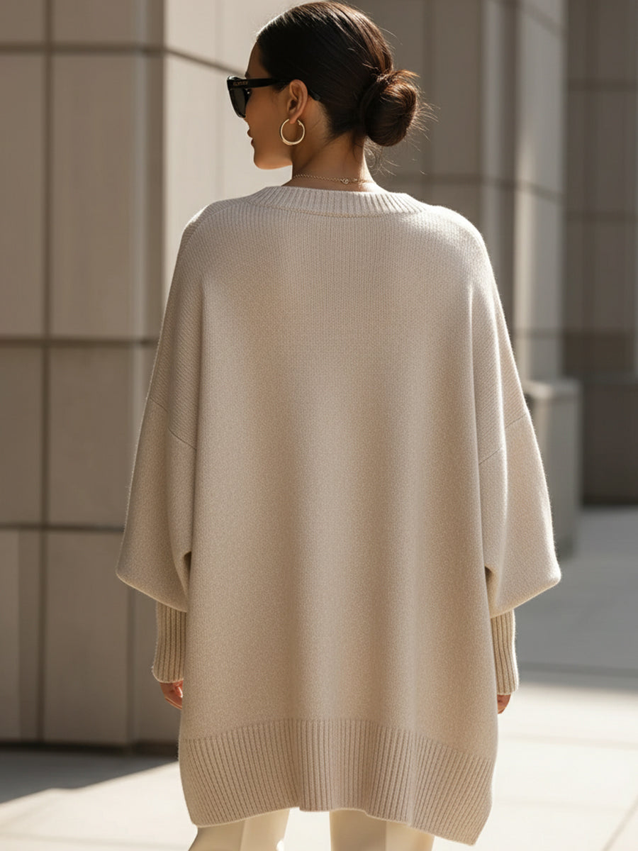 LUDOVICA - PULL OVERSIZE À ENCOLURE LARGE