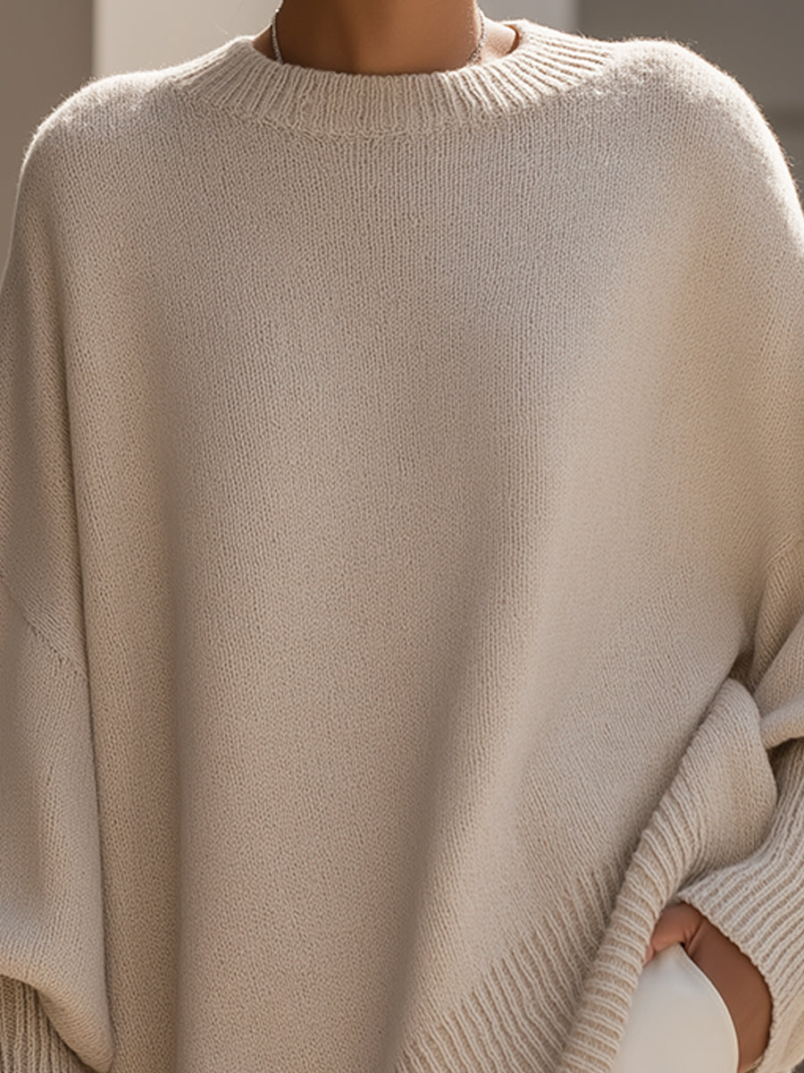 LUDOVICA - PULL OVERSIZE À ENCOLURE LARGE