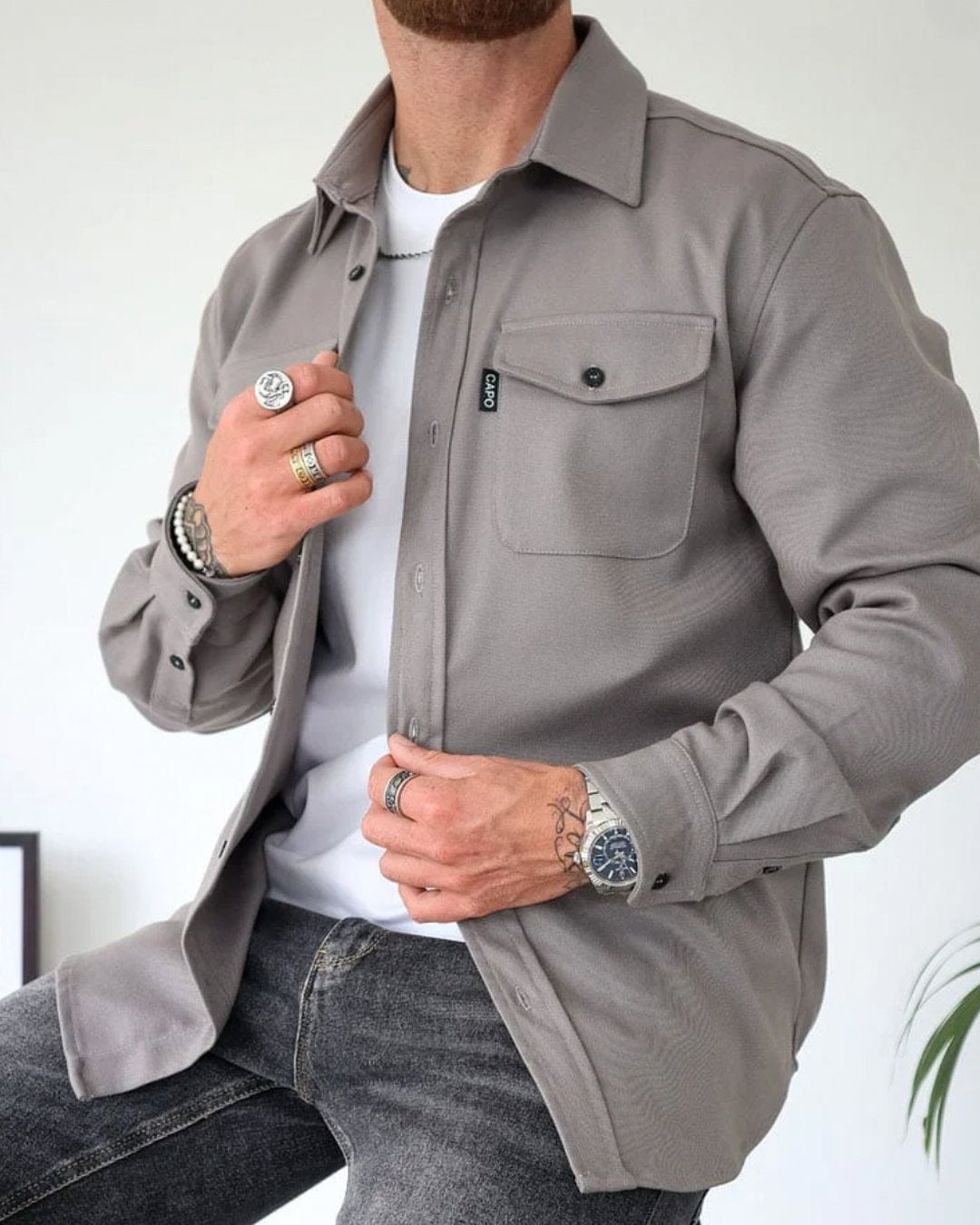 DAN - CHEMISE-VESTE HOMME LÉGÈRE