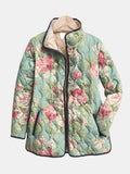 AGATHE - VESTE MATELASSÉE ROSES ANCIENNES