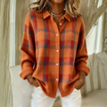 OLIVIA - CARDIGAN EN MAILLE À CARREAUX