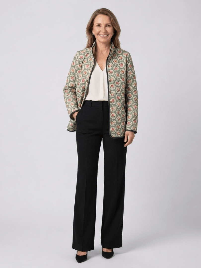 ROMANE - VESTE MATELASSÉE IMPRIMÉ FLORAL FAÇON TAPISSERIE