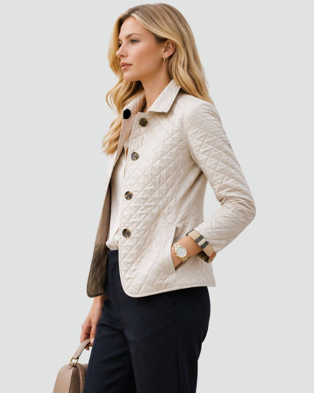 REBEKAH - VESTE MATELASSÉE À COL