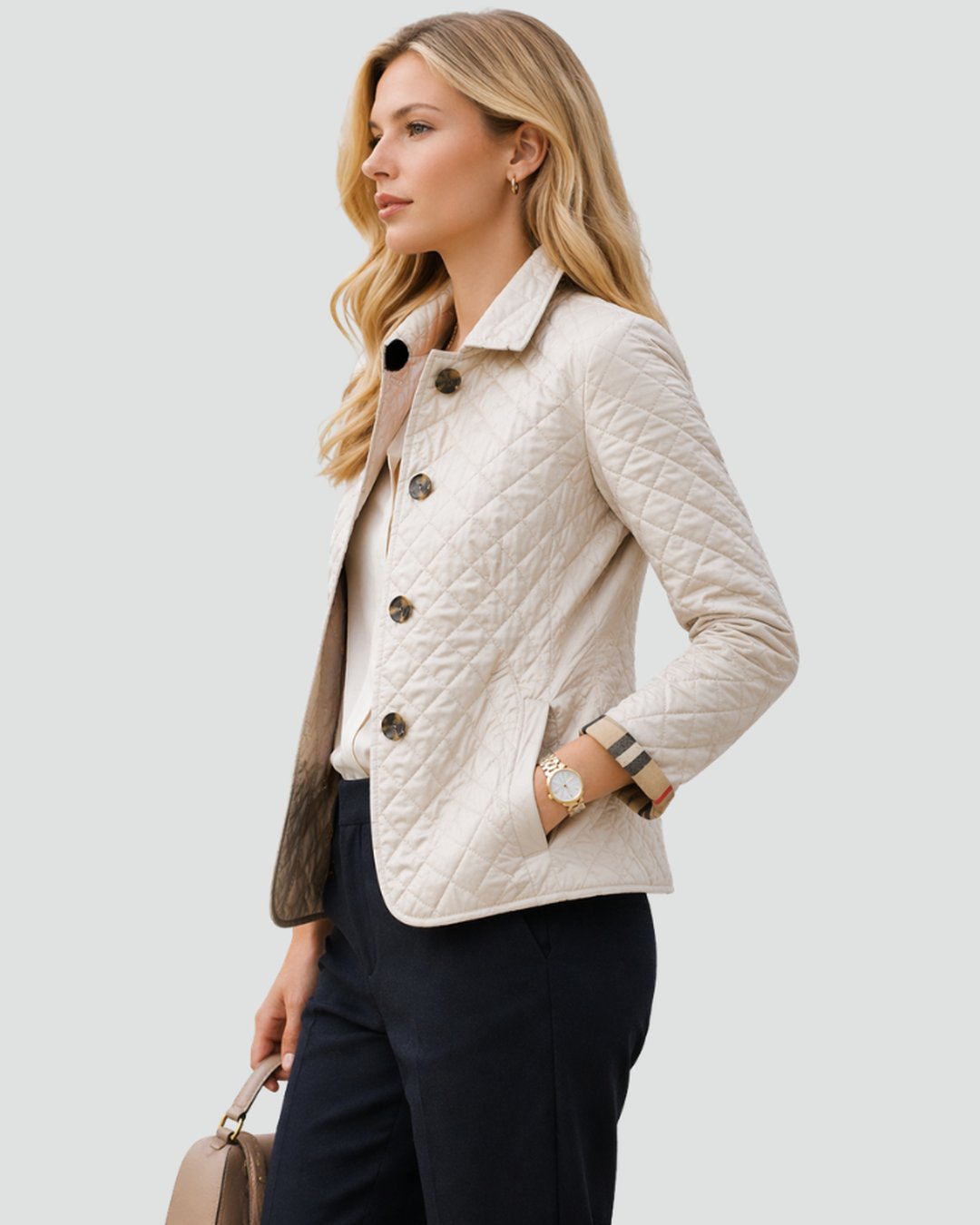REBEKAH - VESTE MATELASSÉE À COL