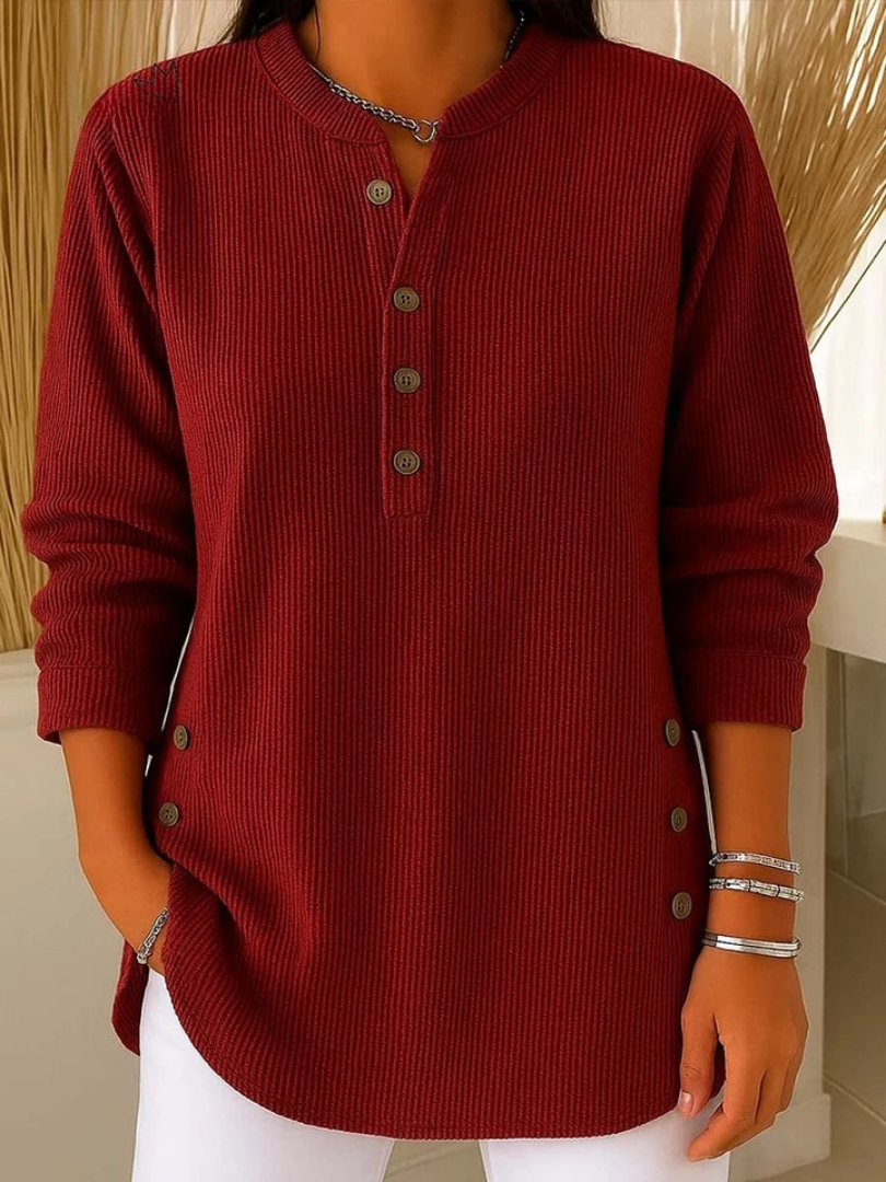 NIVES - TUNIQUE HENLEY BOUTONNÉE