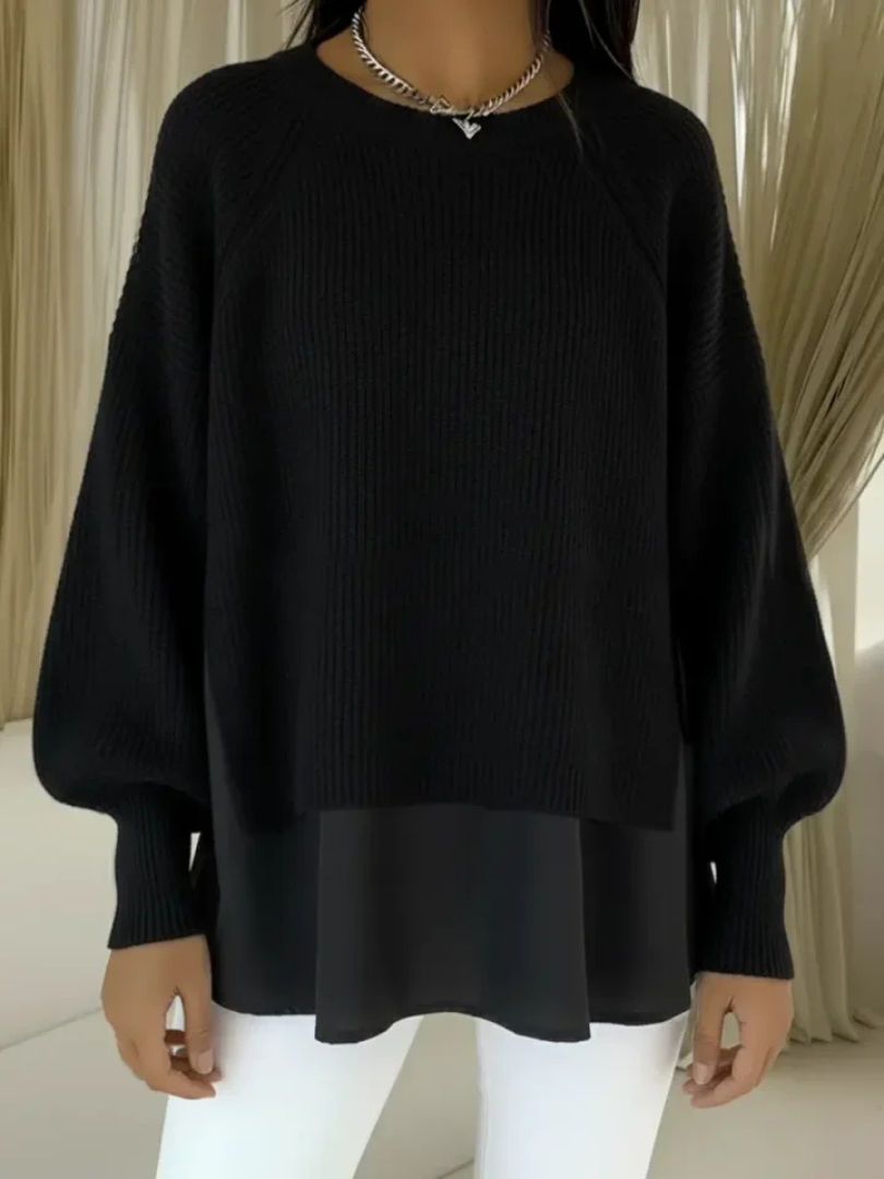 CLELIA - PULL EFFET DEUX PIÈCES