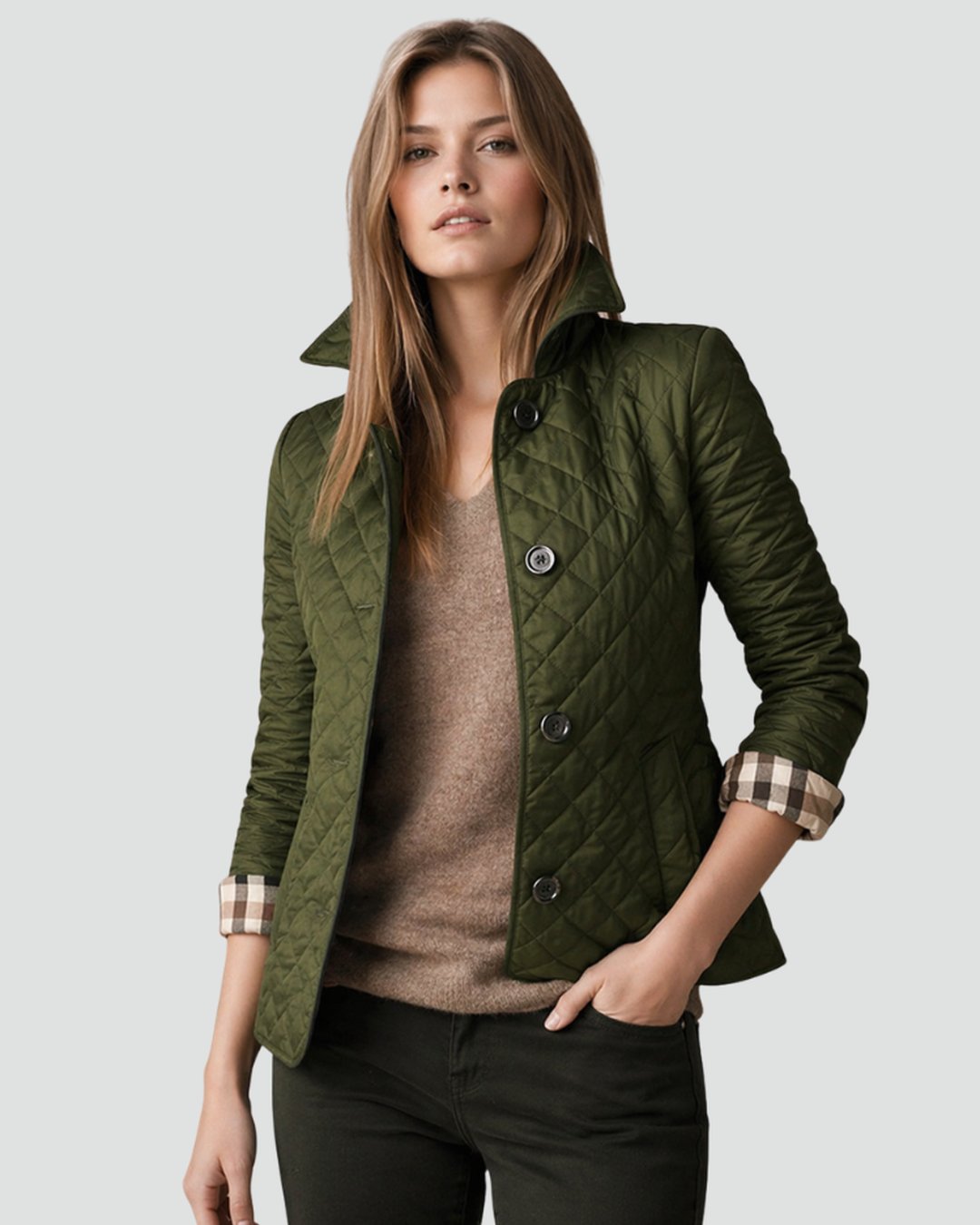 REBEKAH - VESTE MATELASSÉE À COL