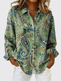 CHERI - BLOUSE IMPRIMÉE CACHEMIRE BOUTONNÉE