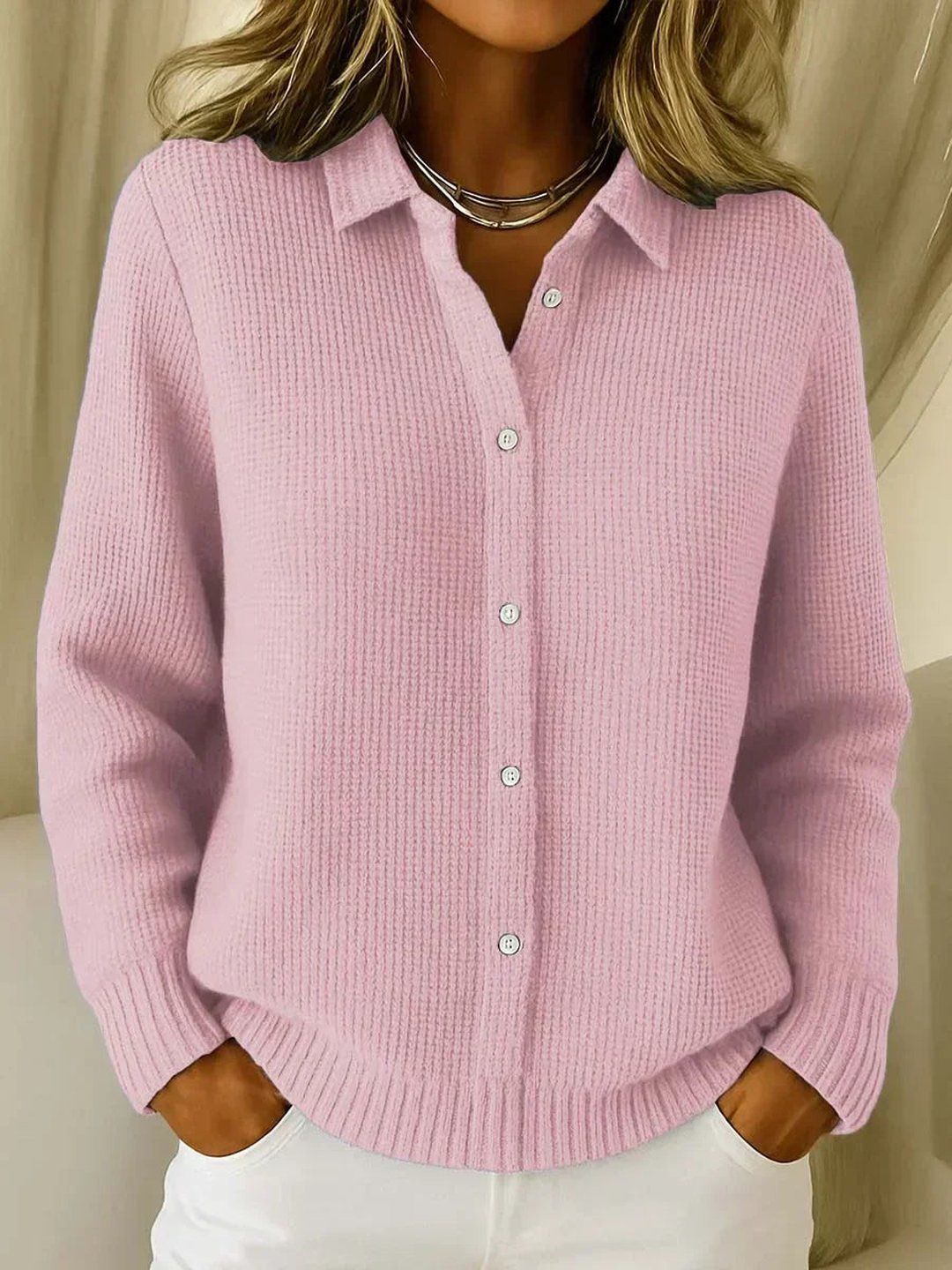 ALANA - CARDIGAN BOUTONNÉ MAILLE TEXTURÉE
