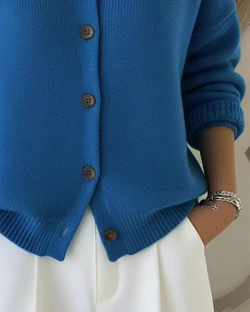 VELIA - CARDIGAN À COL CHEMISE