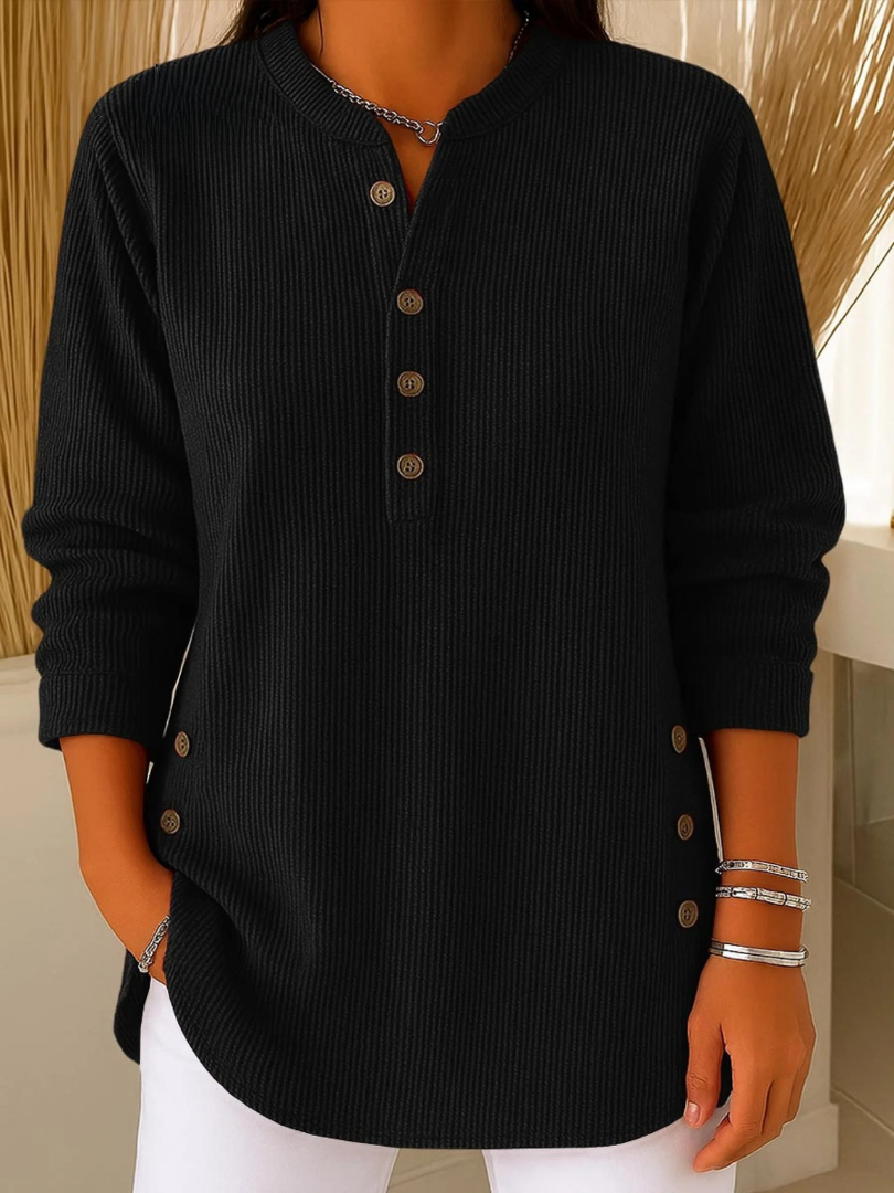 NIVES - TUNIQUE HENLEY BOUTONNÉE