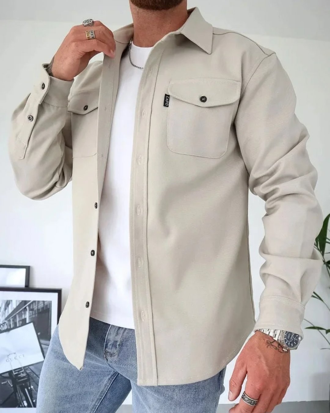 DAN - CHEMISE-VESTE HOMME LÉGÈRE