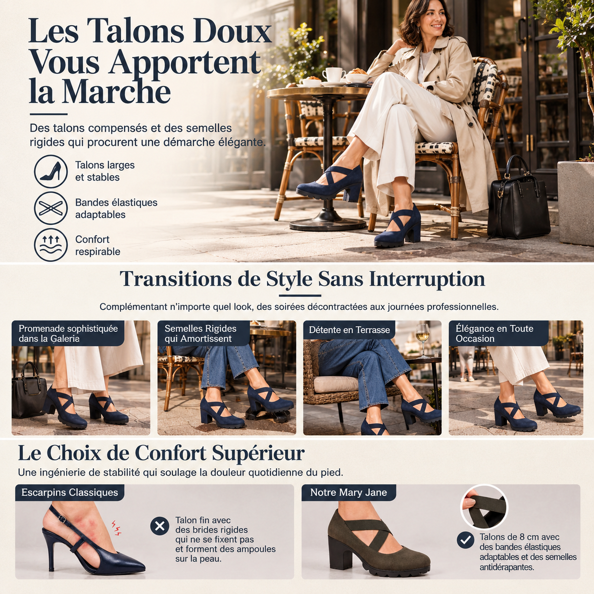 LOLA - CHAUSSURES À PLATEFORME ET BRIDE CROISÉE