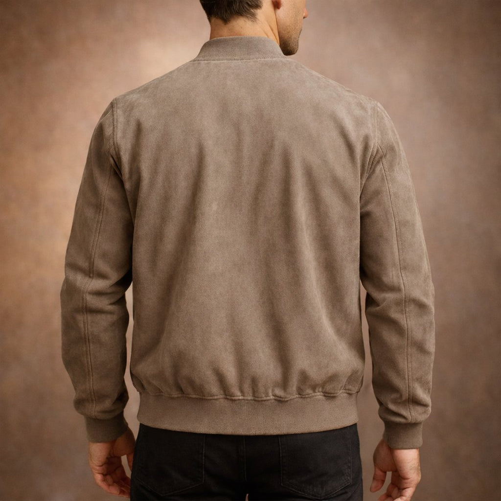 CARY - BLOUSON BOMBER EN DAIM