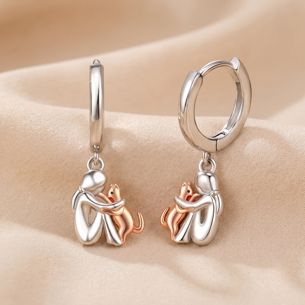 MICIO - BOUCLES D’OREILLES FEMME ET CHAT