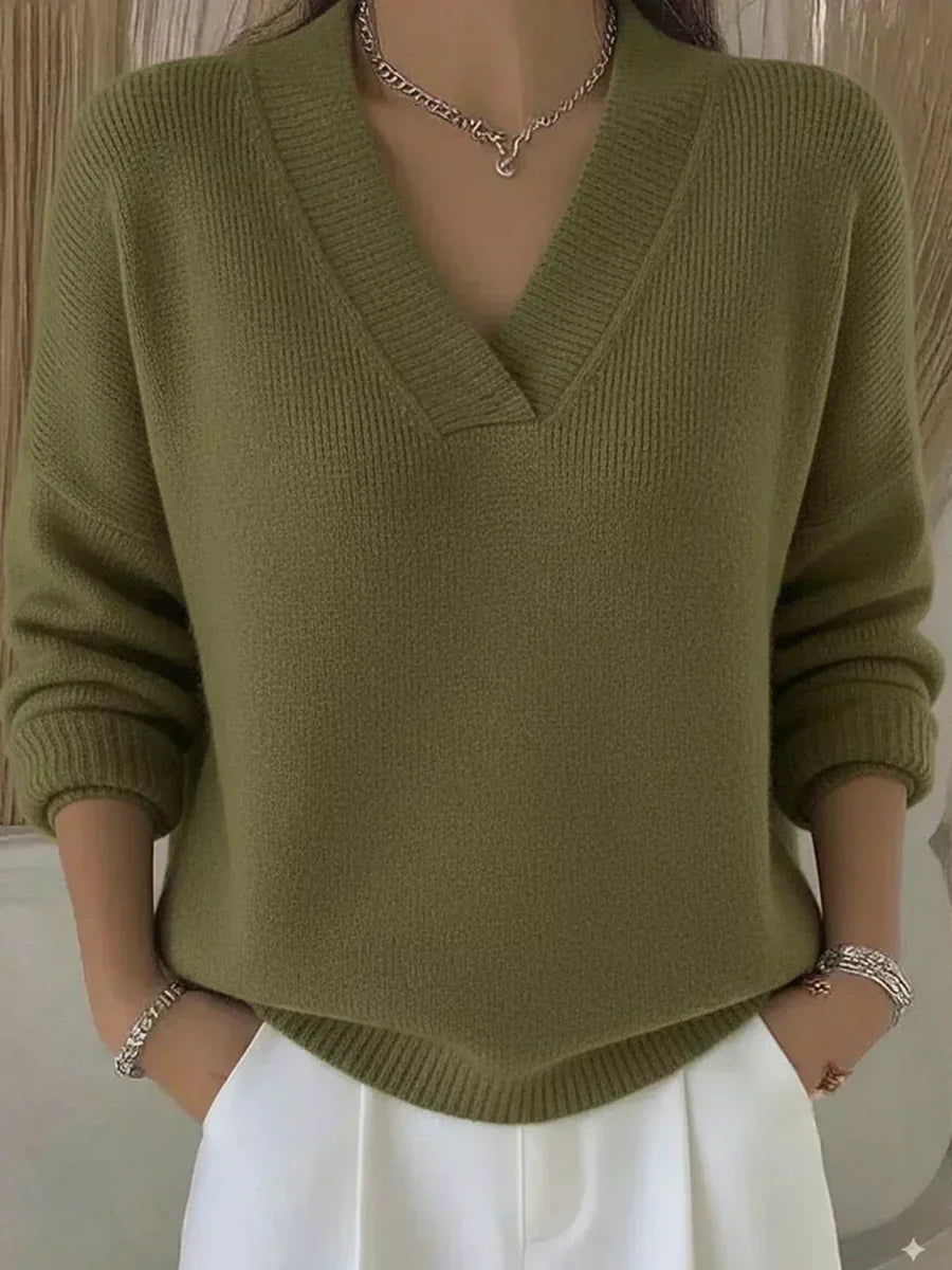VIOLA - PULL DOUX À COL EN V