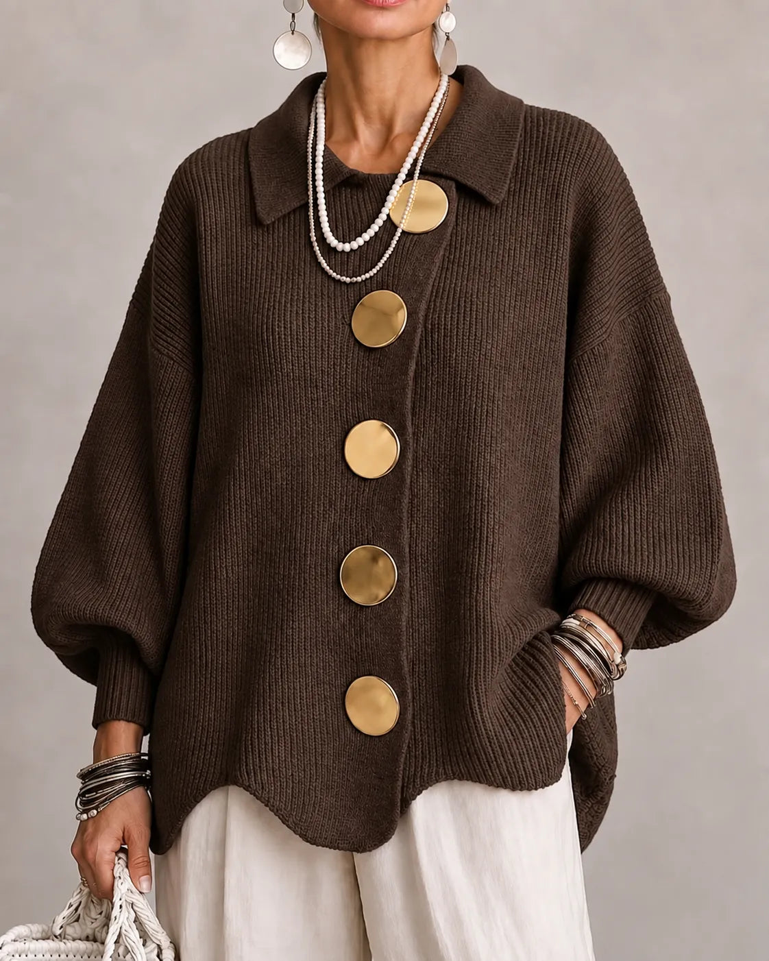 ELARA - CARDIGAN À BOUTONS