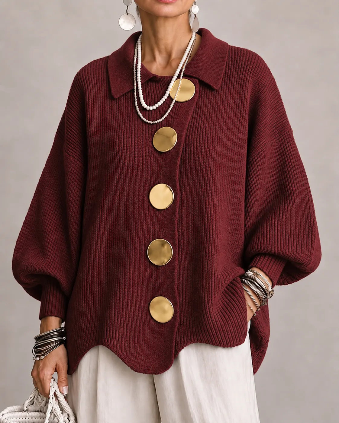 ELARA - CARDIGAN À BOUTONS