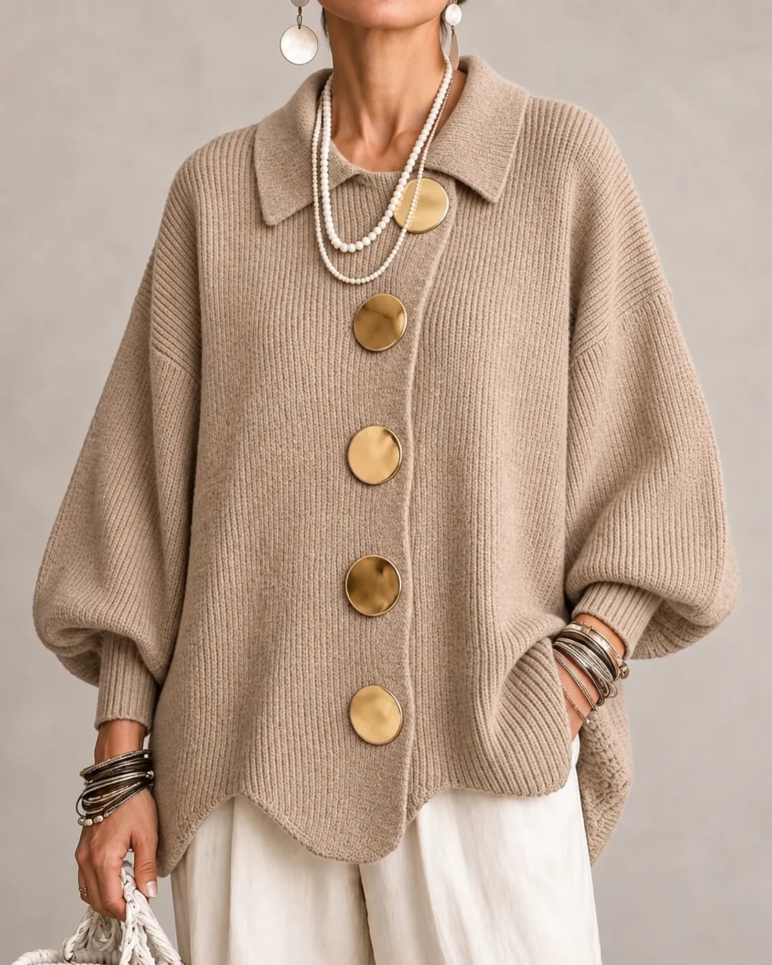 ELARA - CARDIGAN À BOUTONS