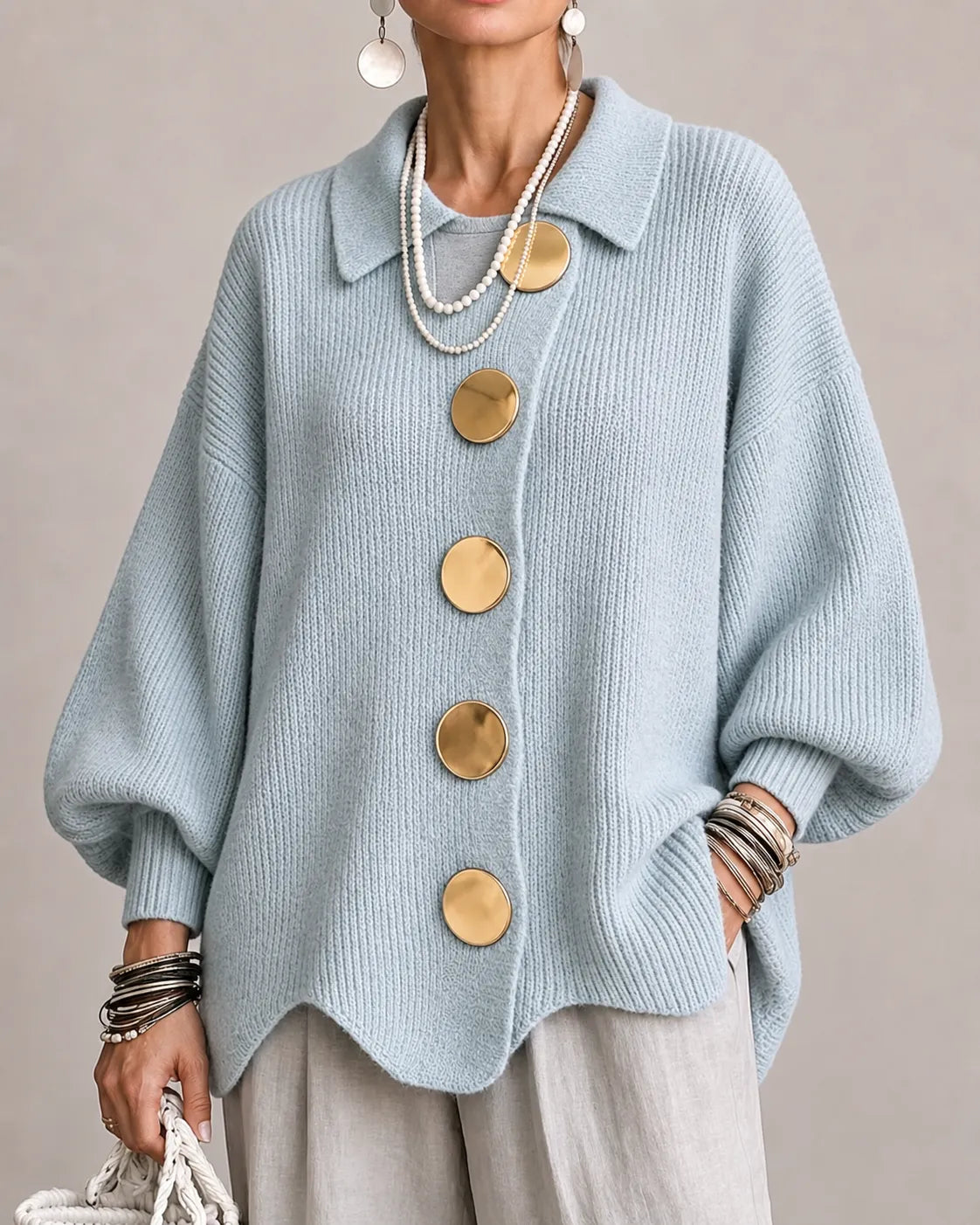 ELARA - CARDIGAN À BOUTONS
