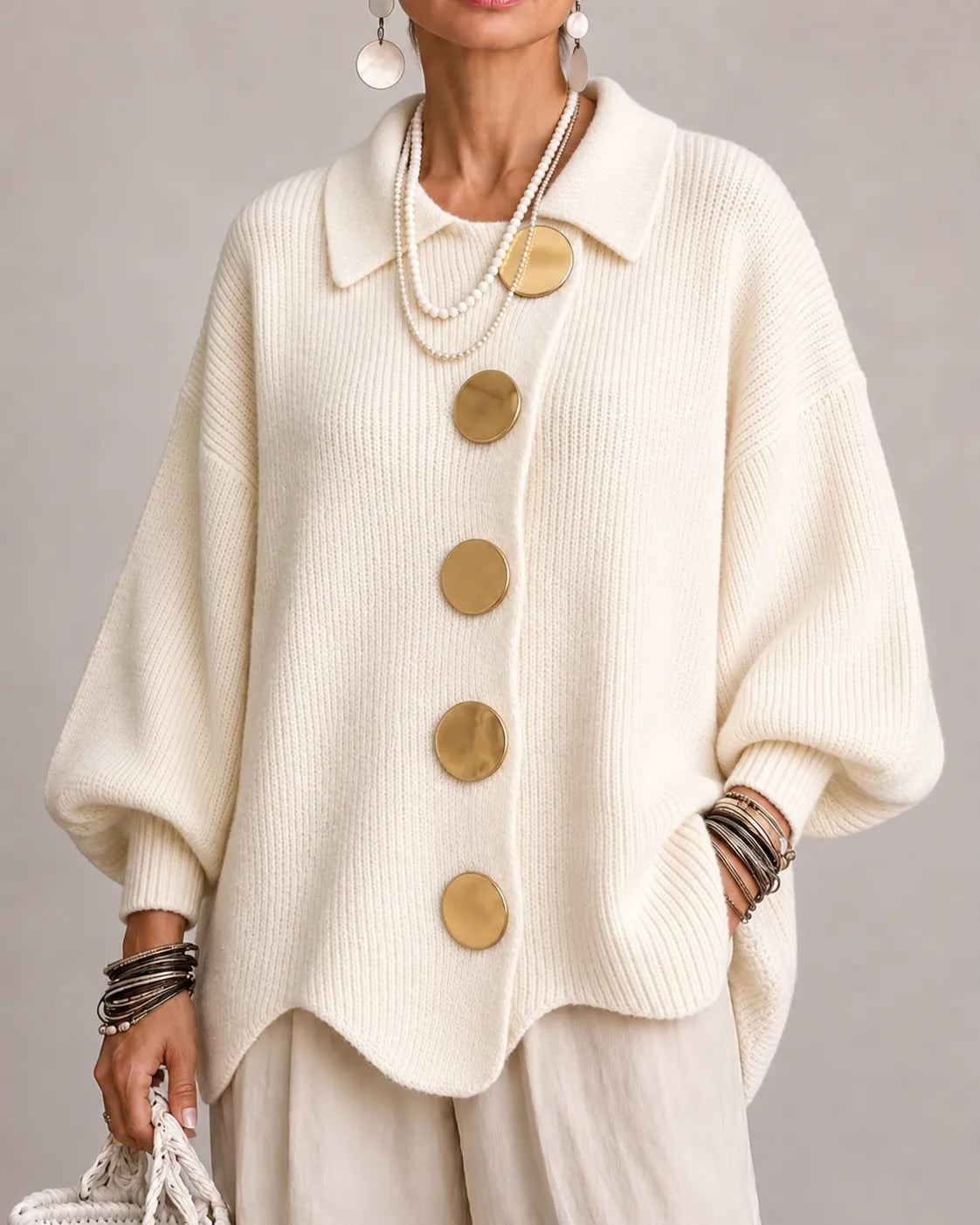 ELARA - CARDIGAN À BOUTONS