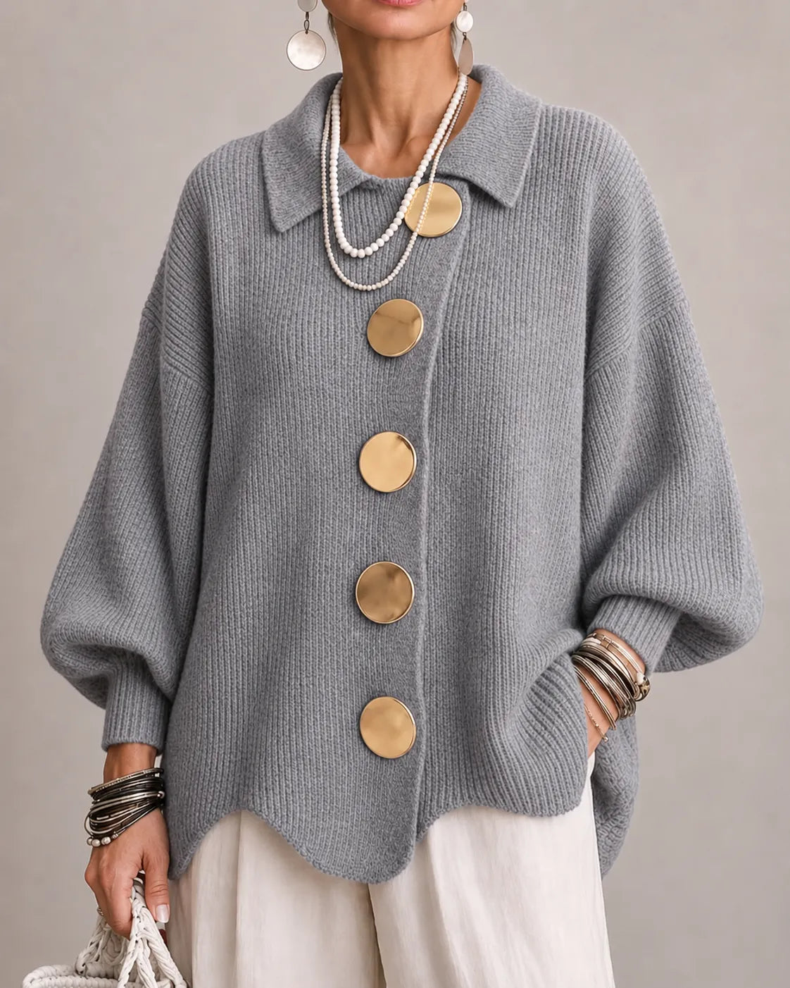 ELARA - CARDIGAN À BOUTONS