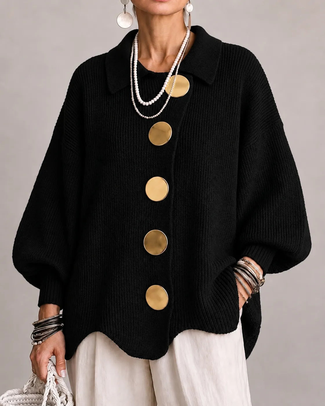 ELARA - CARDIGAN À BOUTONS