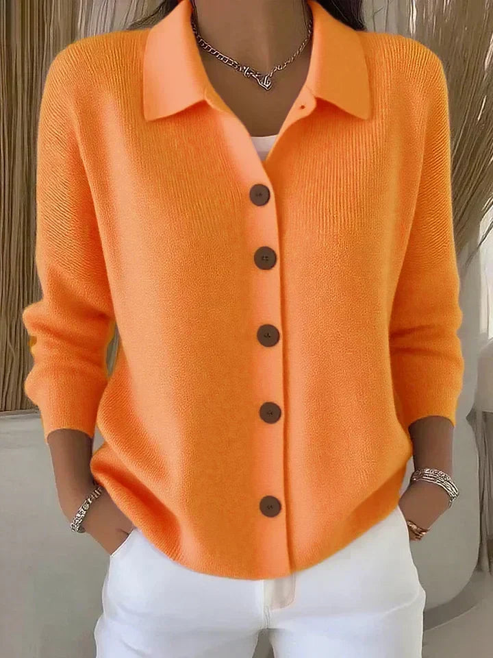 FOSCA - CARDIGAN AVEC COL ET BOUTONS