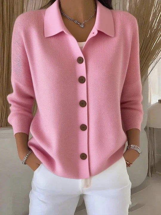 FOSCA - CARDIGAN AVEC COL ET BOUTONS