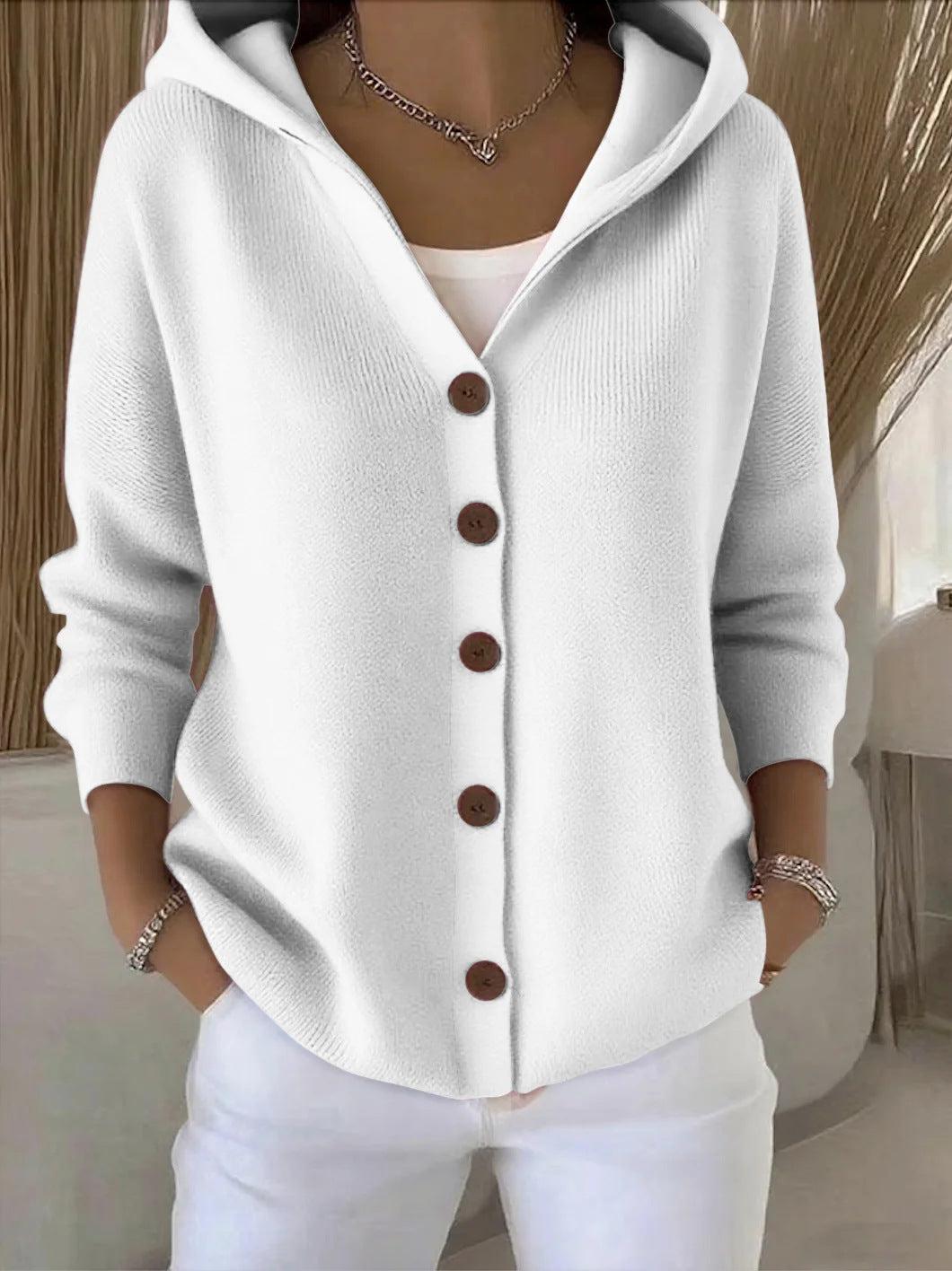 ROSETTA - CARDIGAN À CAPUCHE