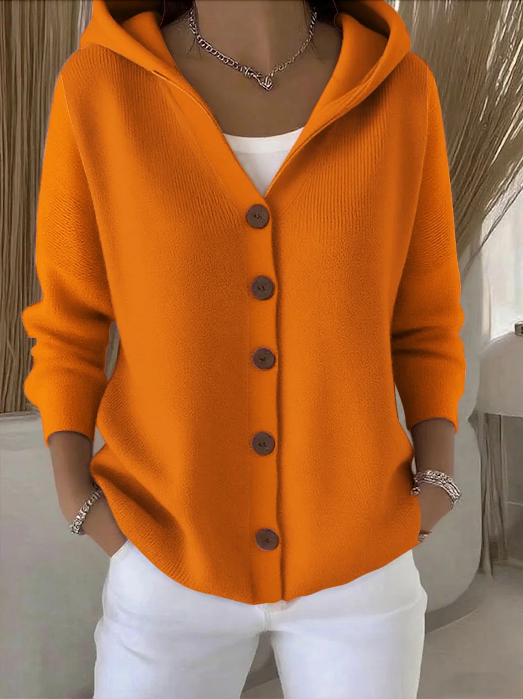 ROSETTA - CARDIGAN À CAPUCHE
