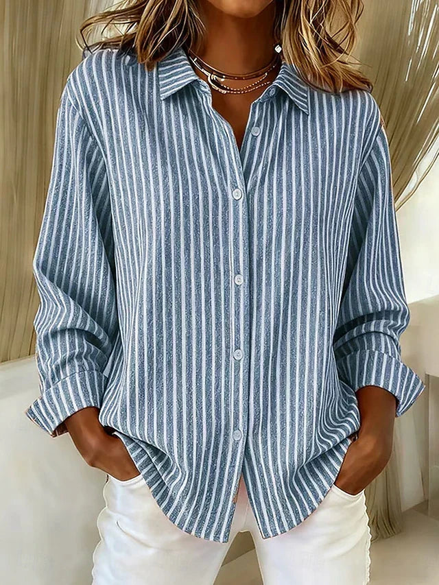 GINEVRA - CHEMISE RAYÉE BOUTONNÉE