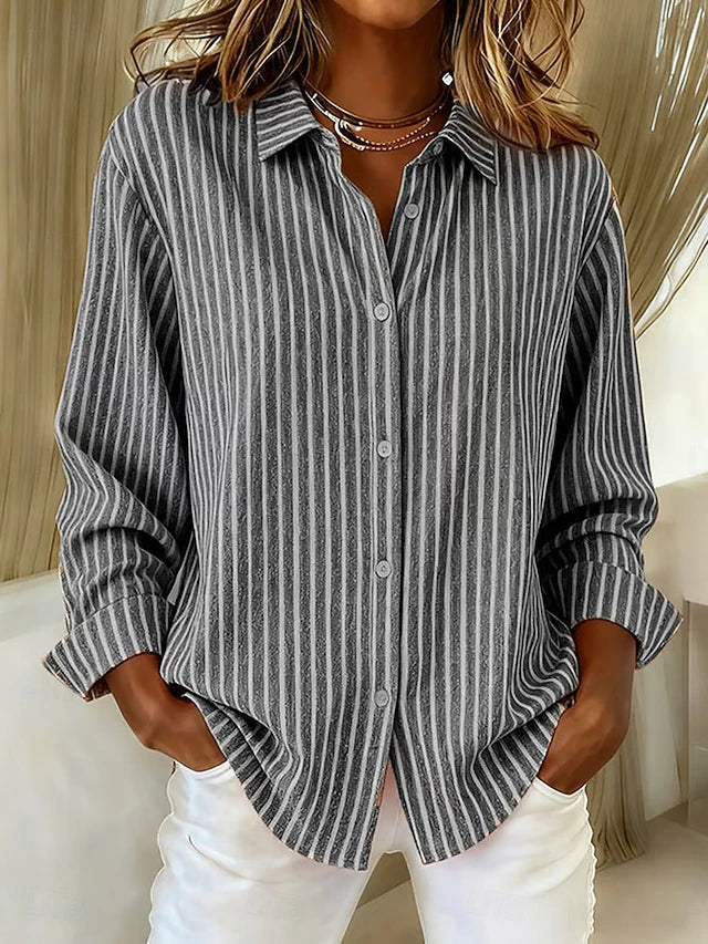 GINEVRA - CHEMISE RAYÉE BOUTONNÉE