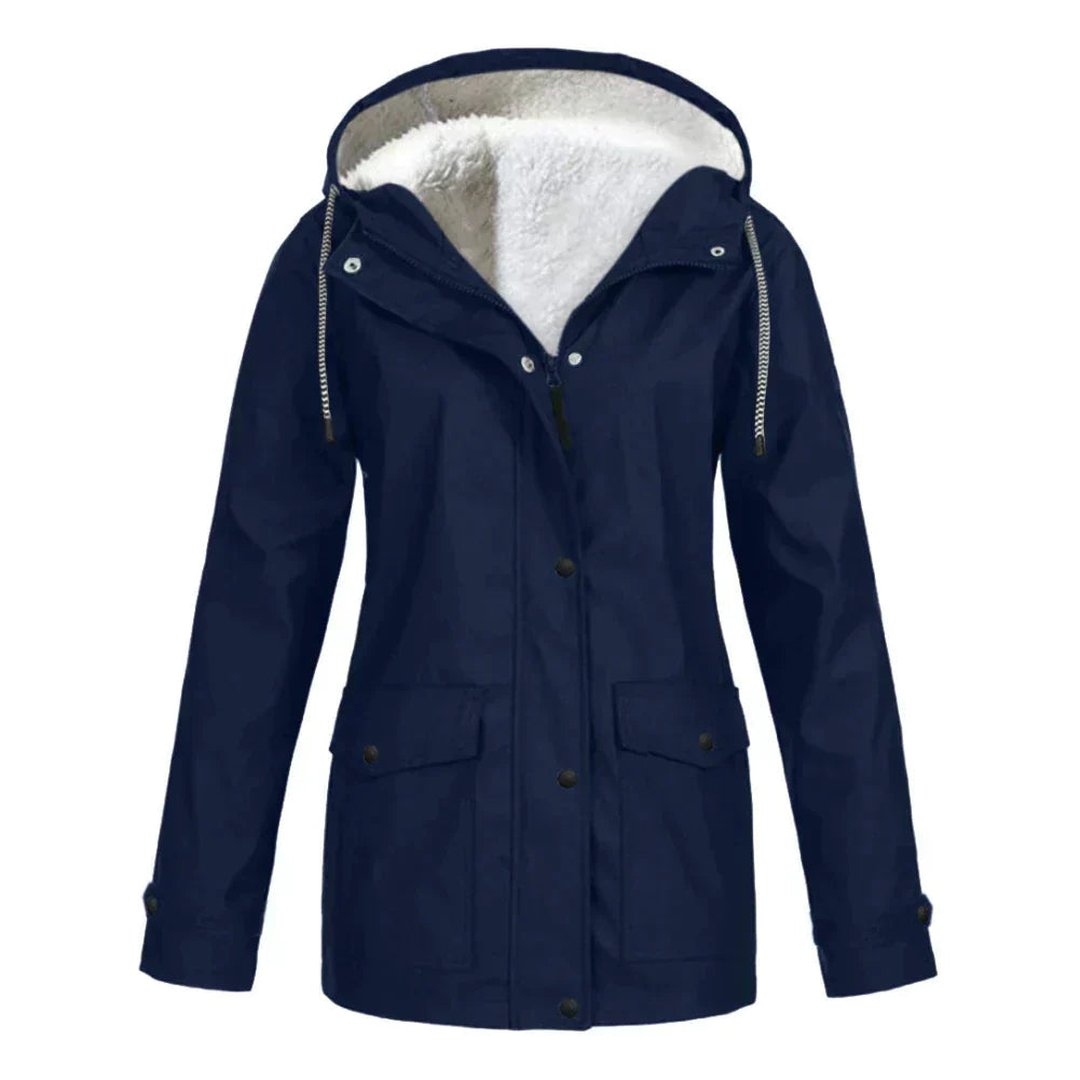 EARLENE - VESTE À CAPUCHE DOUBLÉE POLAIRE
