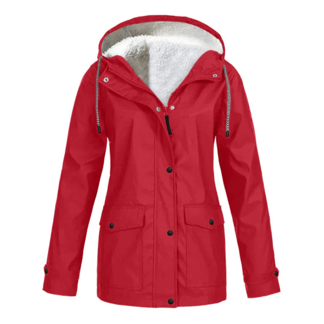 EARLENE - VESTE À CAPUCHE DOUBLÉE POLAIRE
