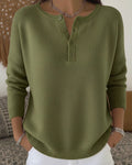 ERNESTA - PULL EN MAILLE À BOUTONS HENLEY