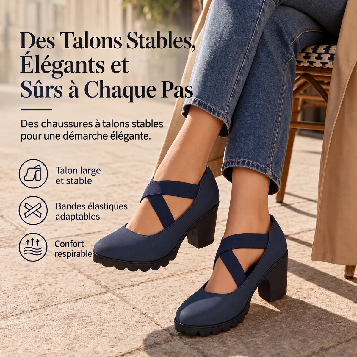 LOLA - CHAUSSURES À PLATEFORME ET BRIDE CROISÉE