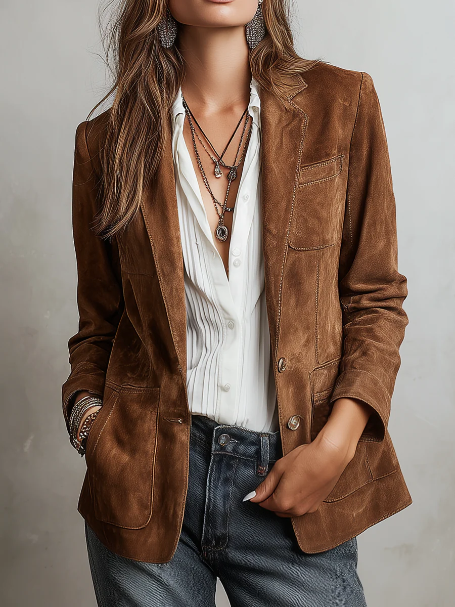 Marcela | Blazer vintage marron