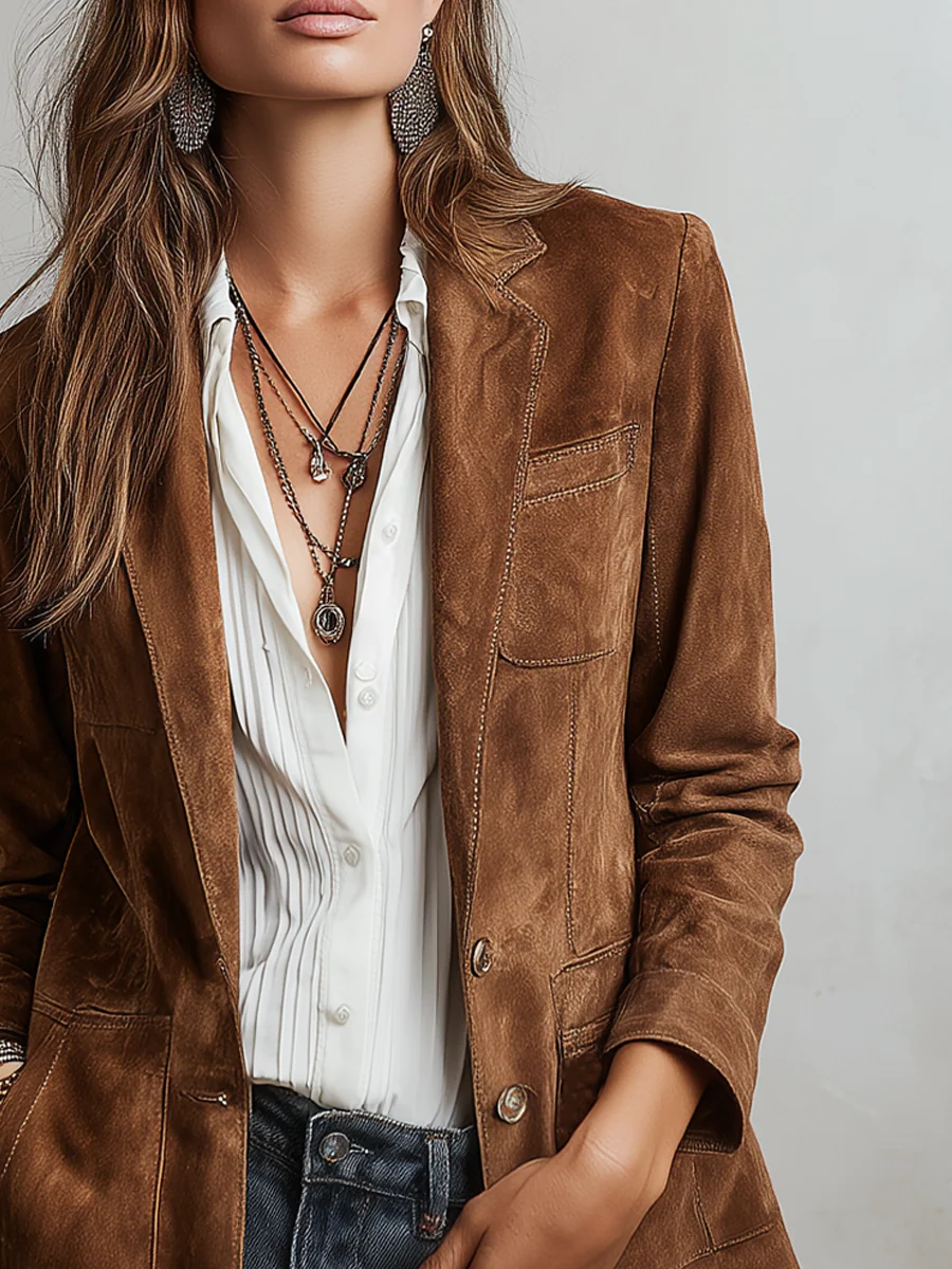 Marcela | Blazer vintage marron