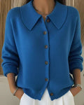 VELIA - CARDIGAN À COL CHEMISE