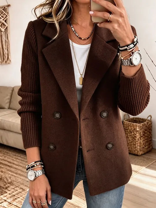 INES - Blazer chocolat
