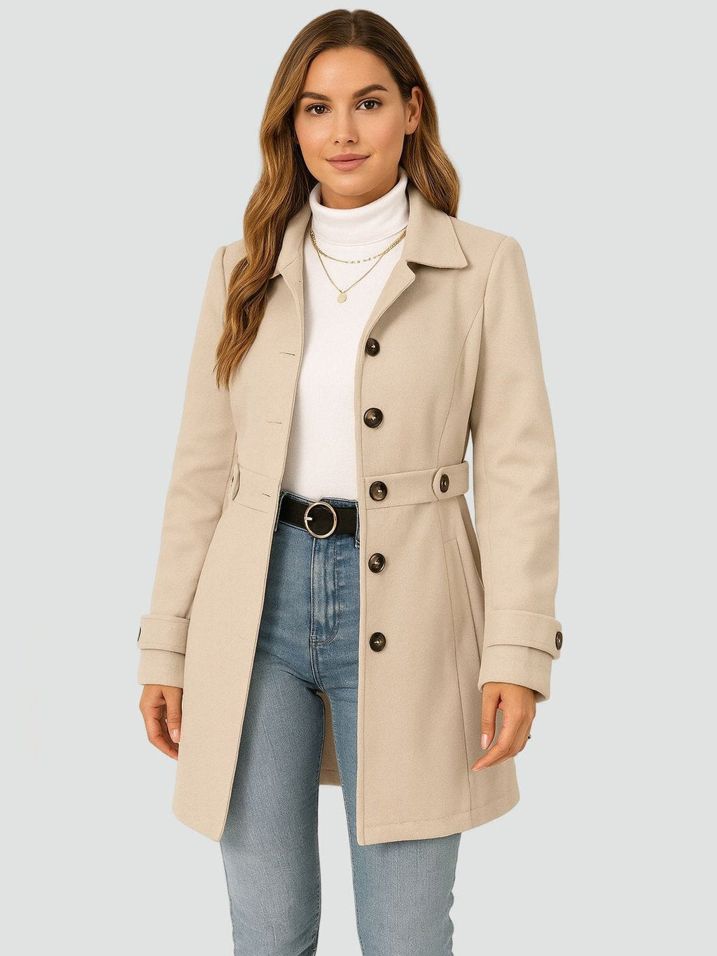 ROSALINDA - TRENCH CROISÉ CEINTURÉ
