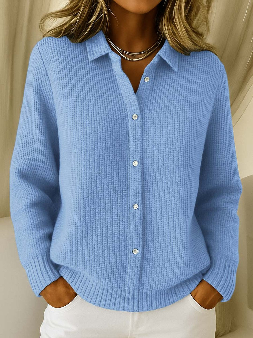 ALANA - CARDIGAN BOUTONNÉ MAILLE TEXTURÉE