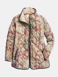 INÈS - VESTE MATELASSÉE DAMAS TERRACOTTA