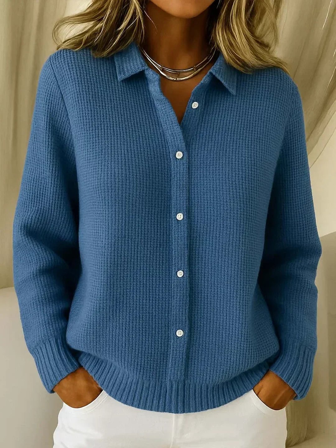 ALANA - CARDIGAN BOUTONNÉ MAILLE TEXTURÉE