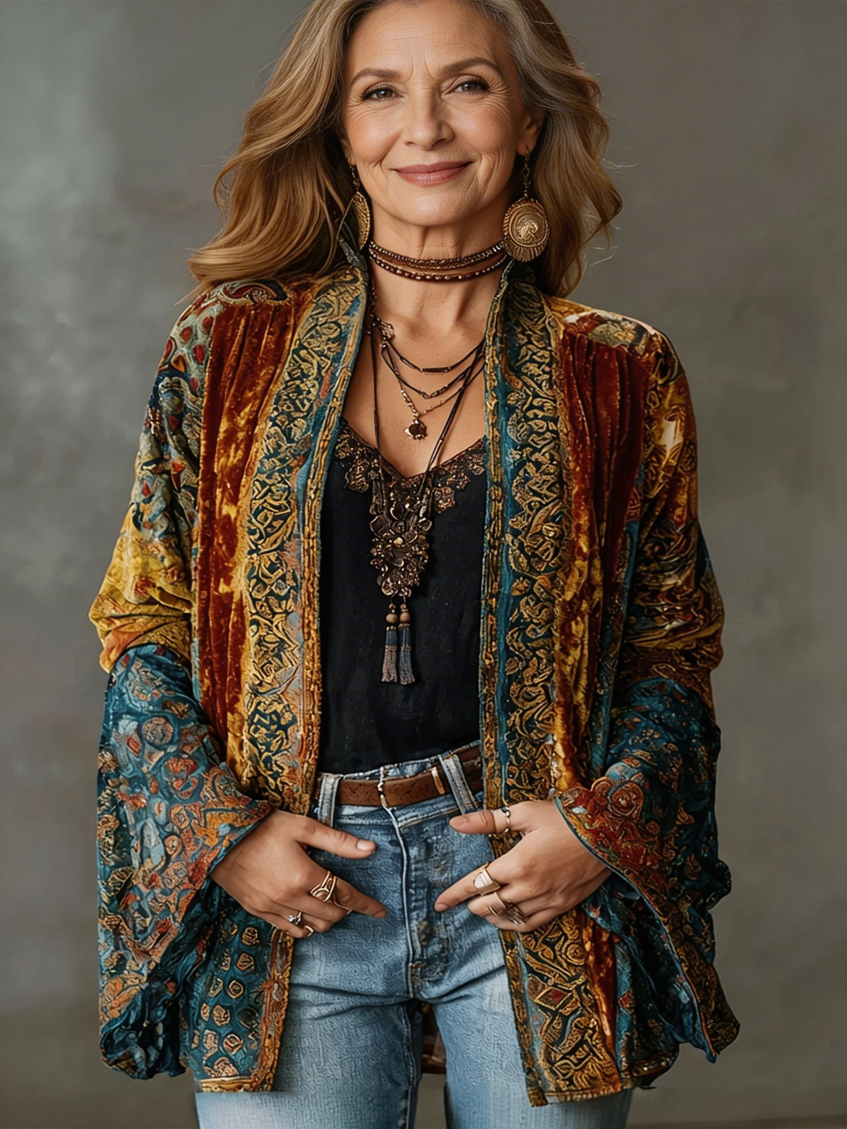 ANGELITA - VESTE KIMONO BOHÈME