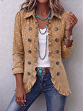 Begoña | Veste à motif en relief avec volants