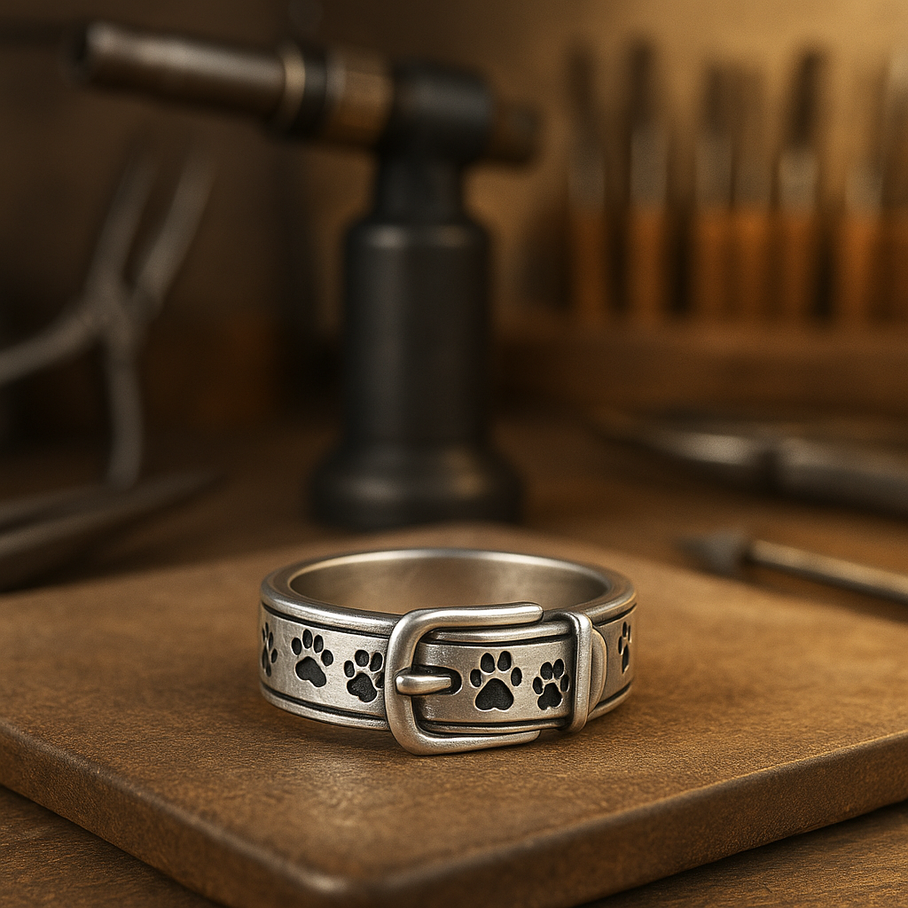 FIDO - BAGUE INSPIRÉE DU COLLIER POUR CHIEN