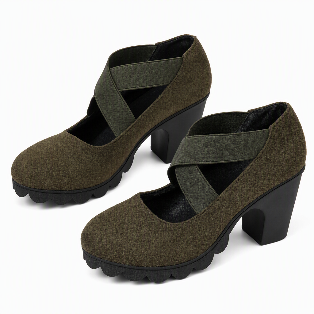 LOLA - CHAUSSURES À PLATEFORME ET BRIDE CROISÉE